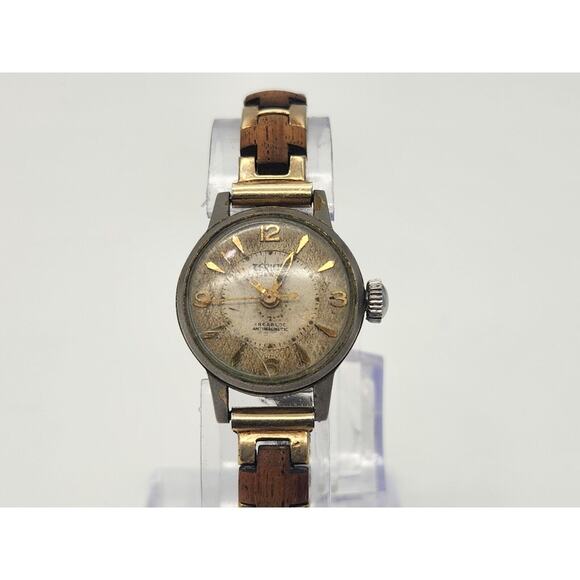 Vintage TERIAM 17 Jewels Incabloc Women's Wrist Mechanical Winder Watch - Picture 2 of 15